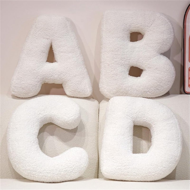 Shapeazy Letter Plush Pillow, Letter Hugging Throw Pillows, Decorative Initial Letter Shaped Throw Pillows for Bed Couch, Letter Pillows English Alphabet A to Z for Sofa Bedroom Living Room Decor (E) - Image 2